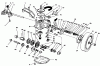 Toro 26631B - Lawnmower, 1993 (3900001-3999999) Ricambi GEAR CASE ASSEMBLY