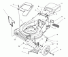Toro 26632 - Lawnmower, 1997 (7900001-7999999) Ricambi HOUSING ASSEMBLY