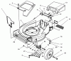 Toro 26636B - Lawnmower, 1996 (6900001-6999999) Ricambi HOUSING ASSEMBLY