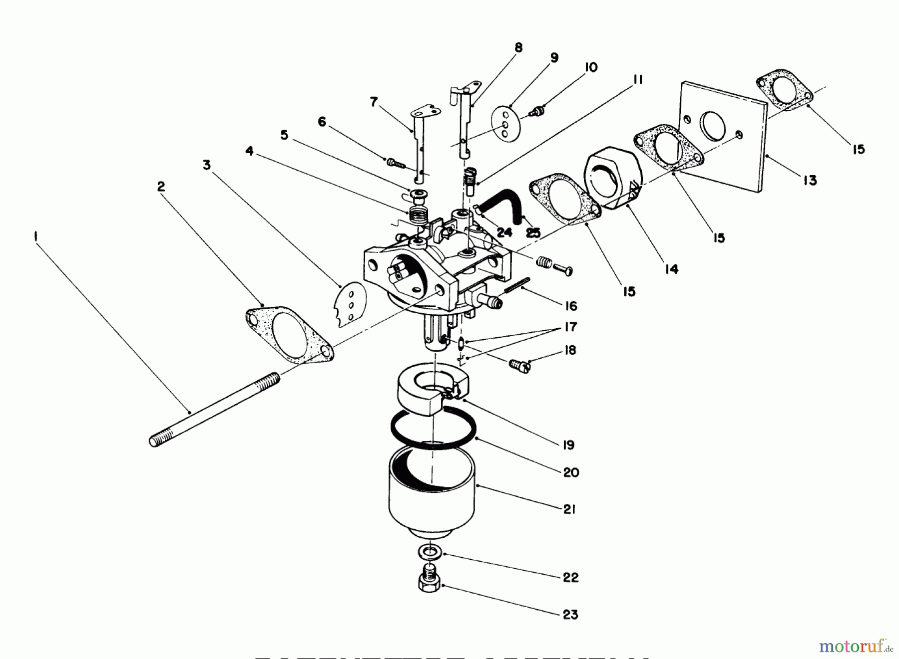  Toro Neu Mowers, Walk-Behind Seite 2 26680WG - Toro Lawnmower, 1990 (0000001-0999999) CARBURETOR ASSEMBLY (ENGINE NO. 47PK9)