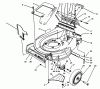 Toro 27500 - Lawnmower, 1992 (2000001-2999999) Ricambi HOUSING ASSEMBLY