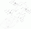 Toro 447F (R48) - R48 Recycling Mower, 2010 (310000001-310999999) Ricambi LOWER HANDLE ASSEMBLY