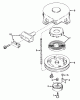Toro 23301 - Lawnmower, 1967 (7000001-7999999) Ricambi REWIND STARTER NO. 590449