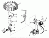 Toro 23201 - 25" Whirlwind Hevi-Duty Lawnmower, 1974 (4000001-4999999) Ricambi MAGNETO MODEL NO. 610689A