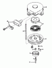 Toro 23201 - 25" Whirlwind Hevi-Duty Lawnmower, 1974 (4000001-4999999) Ricambi REWIND STARTER NO. 590420