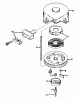 Toro 23205 - 25" Whirlwind Hevi-Duty Lawnmower, 1977 (7000001-7999999) Ricambi REWIND STARTER NO. 590420
