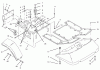 Toro 74021 (616-Z) - 616-Z Tractor, 1994 (490001-499999) Ricambi FENDERS & FLOOR PAN ASSEMBLY