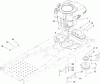 Toro 74370 (Z5000) - TimeCutter Z5000 Riding Mower, 2007 (270000001-270999999) Ricambi ENGINE AND CLUTCH ASSEMBLY