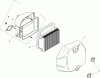 Toro 74370 (Z5000) - TimeCutter Z5000 Riding Mower, 2009 (290000001-290999999) Ricambi AIR INTAKE AND FILTRATION ASSEMBLY KOHLER SV610-0020
