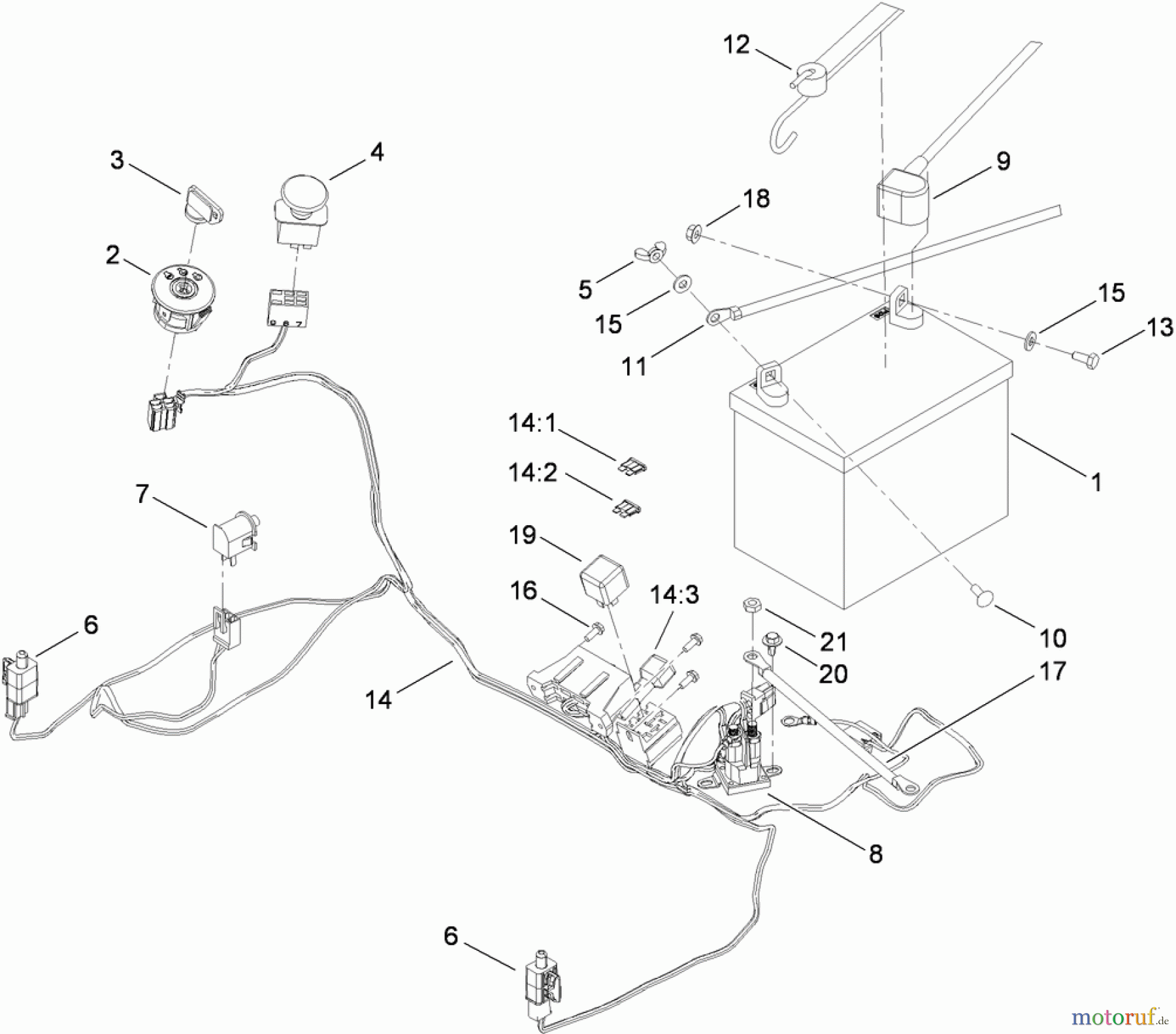  Toro Neu Mowers, Zero-Turn 74373 (Z5030) - Toro TimeCutter Z5030 Riding Mower, 2009 (290004013-290999999) ELECTRICAL ASSEMBLY