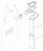 Toro 51589 - Quiet Blower Vac, 1999 (99000001-99100000) Ricambi TUBE AND BAG ASSEMBLY