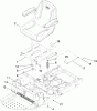 Toro 74375 (Z5060) - TimeCutter Z5060 Riding Mower, 2009 (290000001-290000199) Ricambi SEAT ASSEMBLY