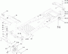 Toro 74376 (Z5035) - TimeCutter Z5035 Riding Mower, 2010 (310000001-310999999) Ricambi FRAME AND CASTER WHEEL ASSEMBLY