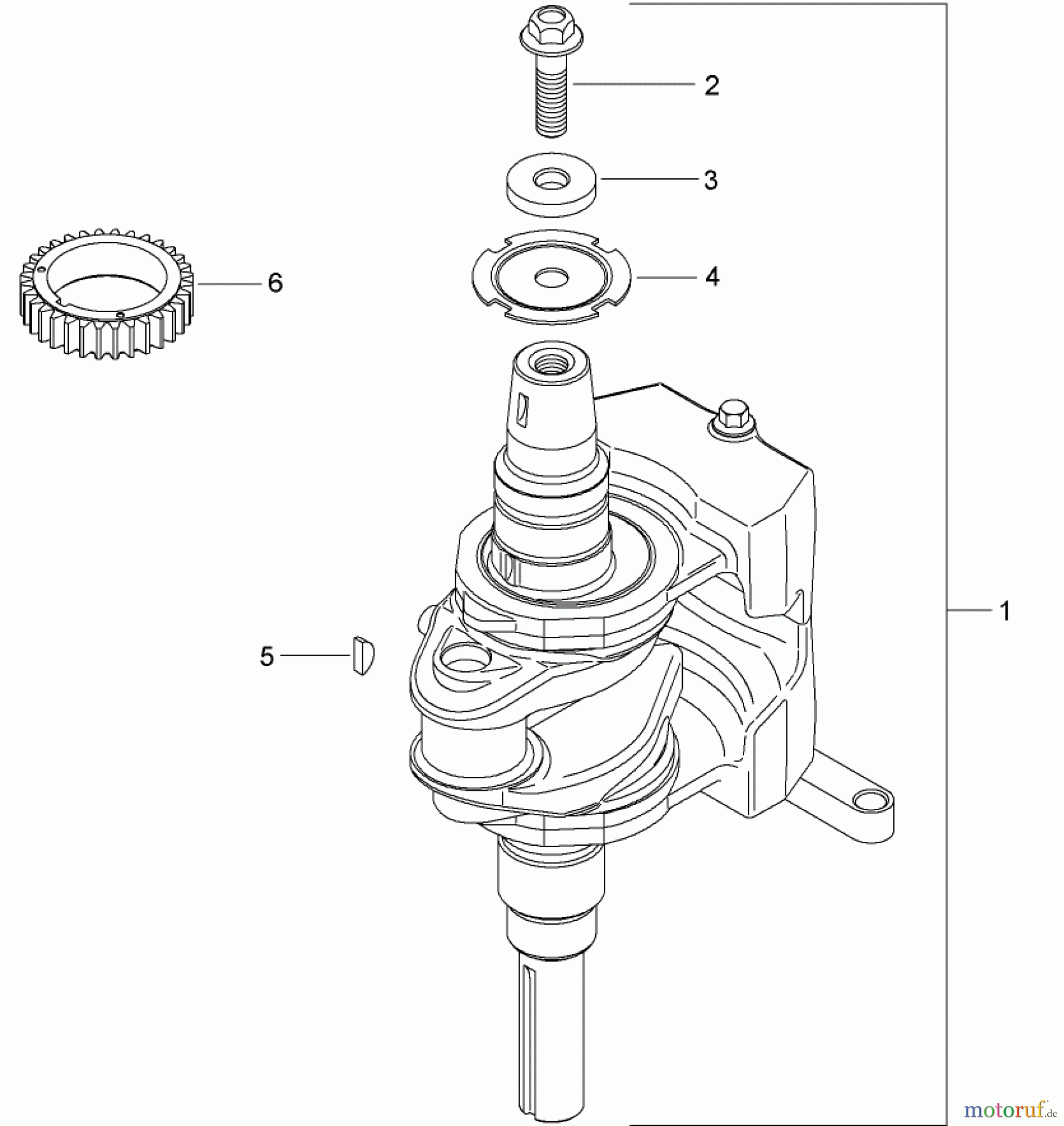  Toro Neu Mowers, Zero-Turn 74380 (Z4200) - Toro TimeCutter Z4200 Riding Mower, 2007 (270000001-270999999) CRANKSHAFT ASSEMBLY KOHLER SV590-0023