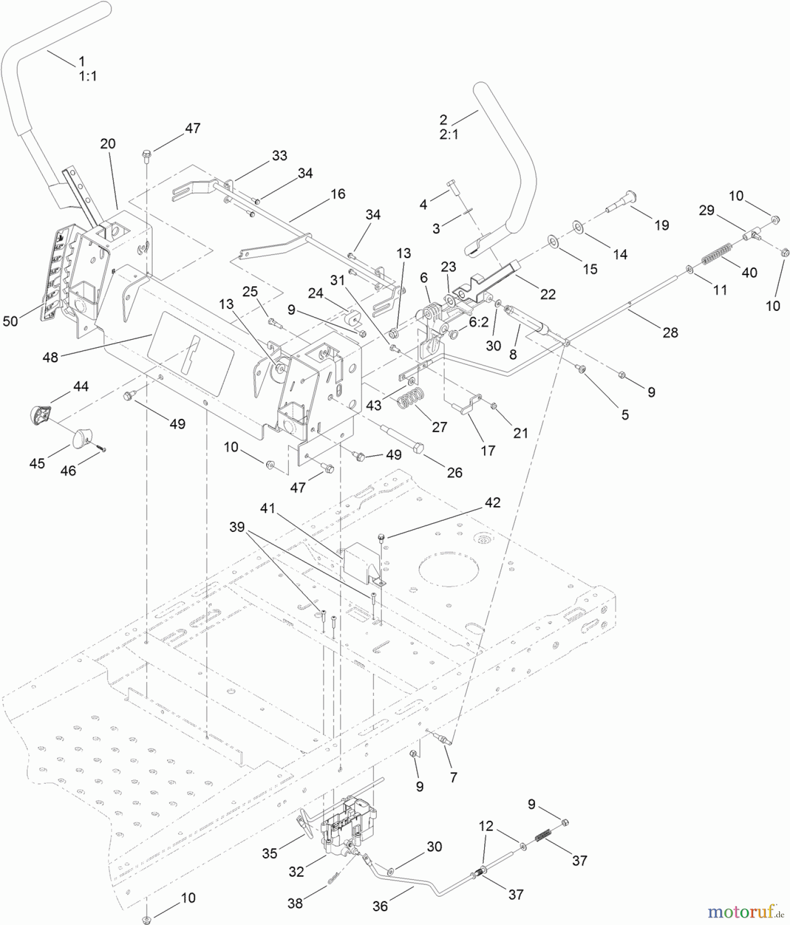  Toro Neu Mowers, Zero-Turn 74386 (ZS 4200) - Toro TimeCutter ZS 4200 Riding Mower, 2011 (311000001-311999999) MOTION CONTROL ASSEMBLY