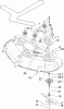 Toro 74399 (Z5020) - TimeCutter Z5020 Riding Mower, 2007 (270000001-270999999) Ricambi 50 INCH DECK SPINDLE AND BELT DRIVE ASSEMBLY