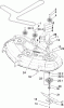 Toro 74399 (Z5020) - TimeCutter Z5020 Riding Mower, 2008 (280000001-280999999) Ricambi 50 INCH DECK SPINDLE AND BELT DRIVE ASSEMBLY