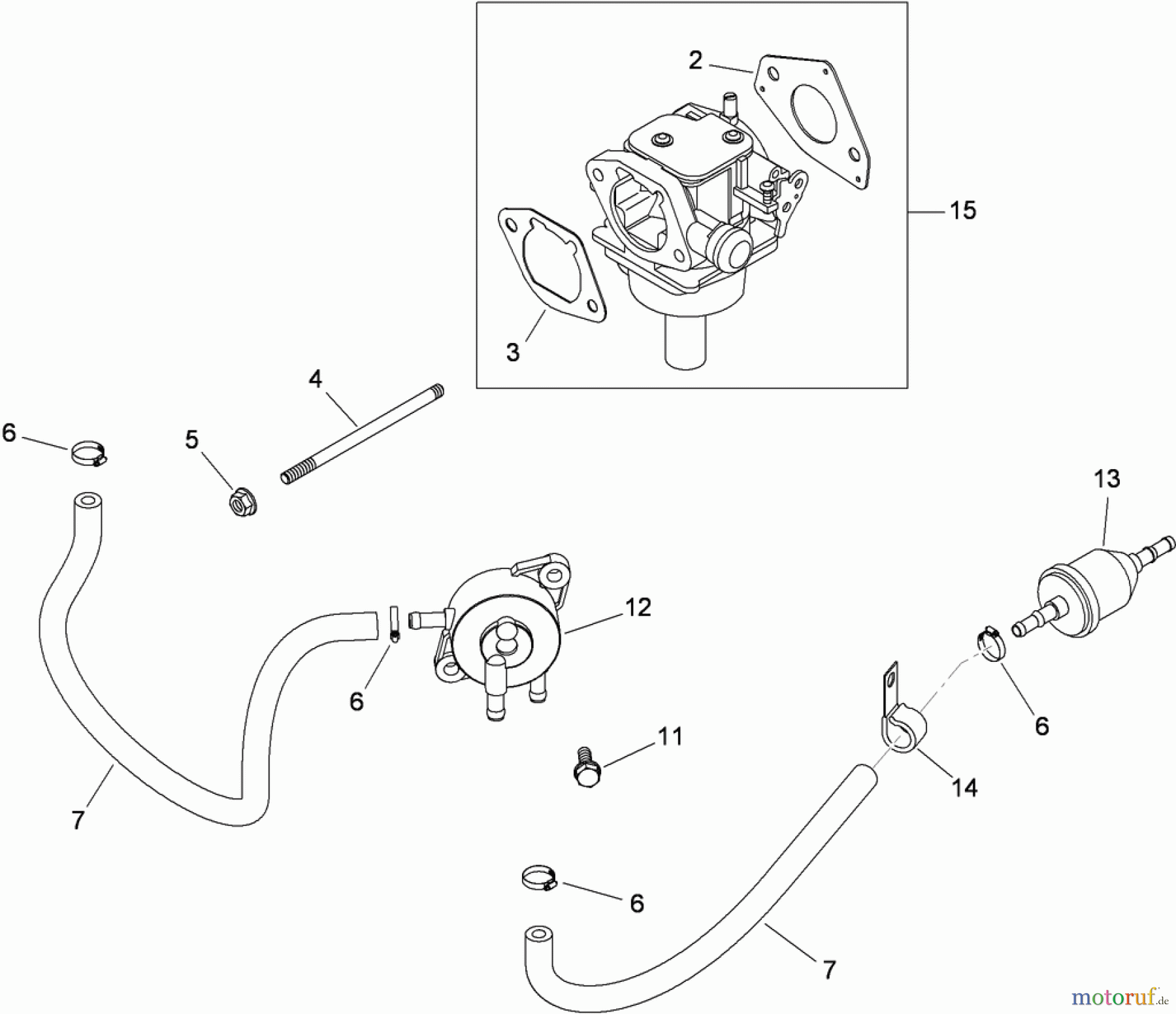 Toro Neu Mowers, Zero-Turn 74399 (Z5020) - Toro TimeCutter Z5020 Riding Mower, 2009 (290000001-290000439) FUEL SYSTEM ASSEMBLY KOHLER SV720-0040