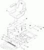 Toro 74399 (Z5020) - TimeCutter Z5020 Riding Mower, 2009 (290000001-290000439) Ricambi SEAT ASSEMBLY