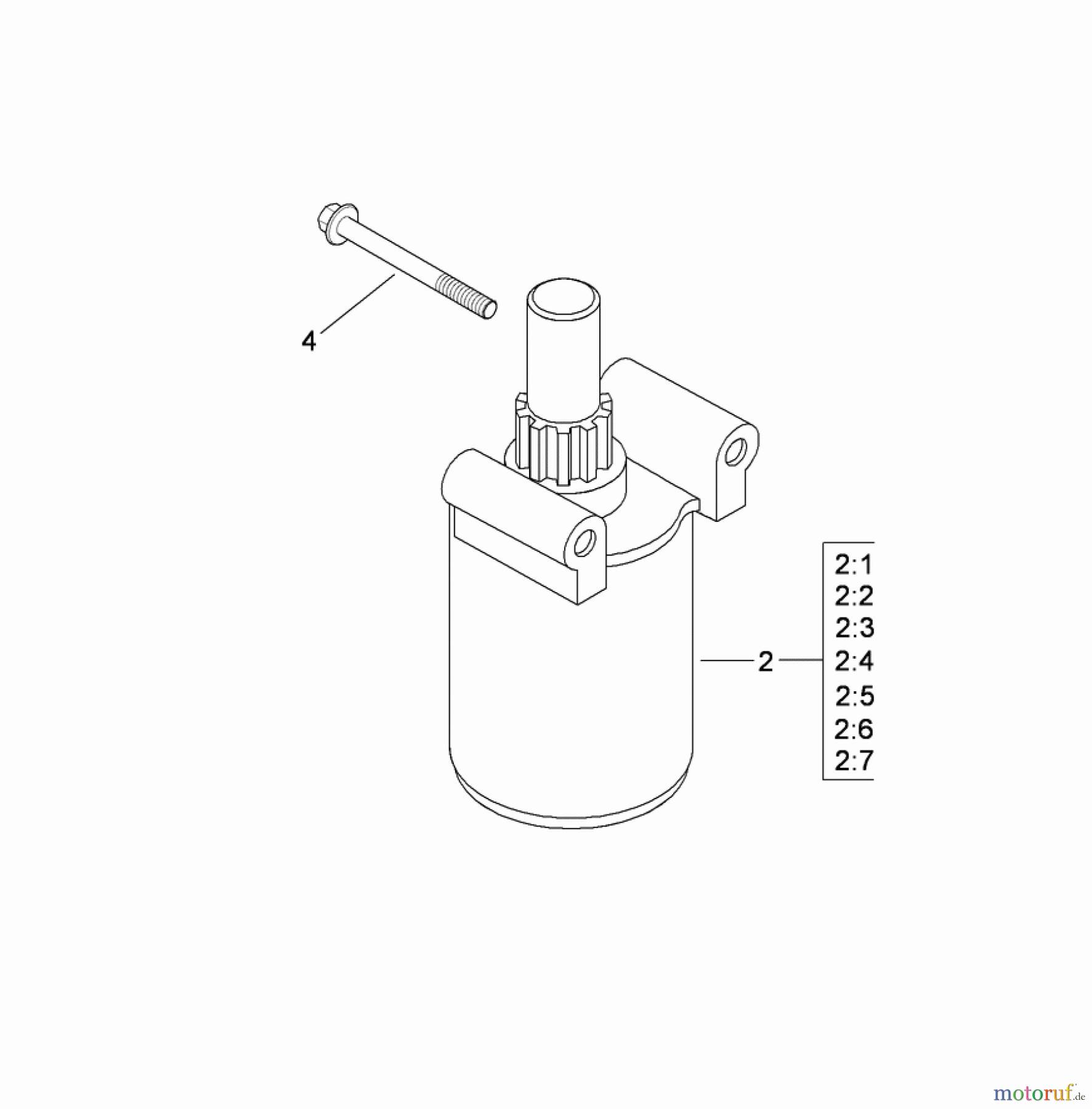  Toro Neu Mowers, Zero-Turn 74399 (Z5020) - Toro TimeCutter Z5020 Riding Mower, 2009 (290000440-290999999) STARTER ASSEMBLY KOHLER SV720-0040