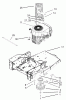 Toro 74401 (17-44ZX) - 17-44ZX TimeCutter ZX Riding Mower, 2003 (230000001-230999999) Ricambi ENGINE AND CLUTCH ASSEMBLY