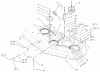 Toro 74405 (18-52ZX) - 18-52ZX TimeCutter ZX Riding Mower, 2003 (230000001-230999999) Ricambi 52IN DECK BELT DRIVE AND LIFT ASSEMBLY