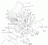 Toro 74405 (18-52ZX) - 18-52ZX TimeCutter ZX Riding Mower, 2003 (230000001-230999999) Ricambi MAIN FRAME AND SEAT ASSEMBLY