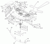 Toro 74502 (17-44ZX) - 17-44ZX TimeCutter ZX Riding Mower, 2003 (230000001-230999999) Ricambi 44IN DECK ASSEMBLY