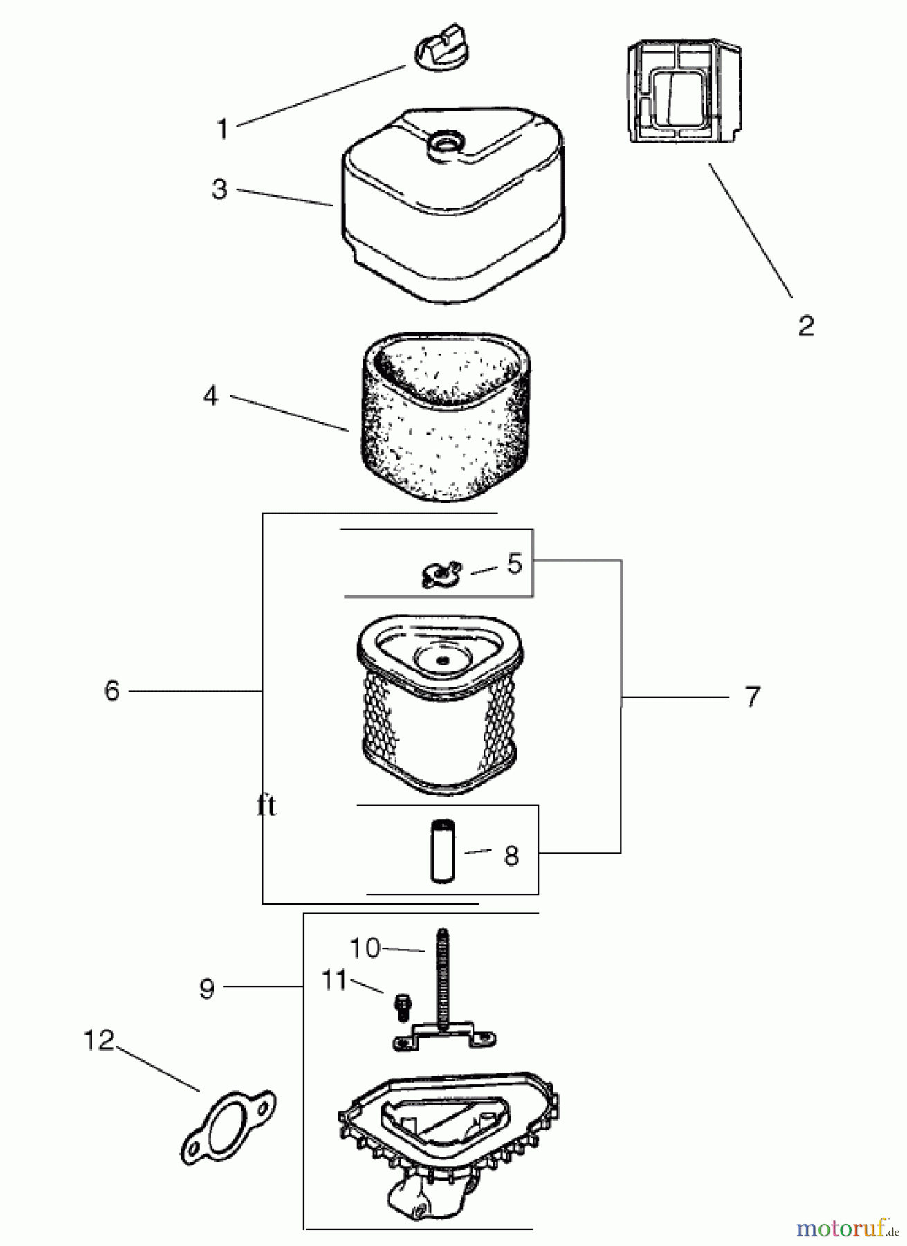Toro Neu Mowers, Zero-Turn 74601 (Z17-44) - Toro Z17-44 TimeCutter Z Riding Mower, 2002 (220000001-220000912) AIR INTAKE / FILTRATION ASSEMBLY KOHLER CV 490-27503