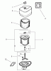 Toro 74601 (Z17-44) - Z17-44 TimeCutter Z Riding Mower, 2002 (220000001-220000912) Ricambi AIR INTAKE / FILTRATION ASSEMBLY KOHLER CV 490-27503