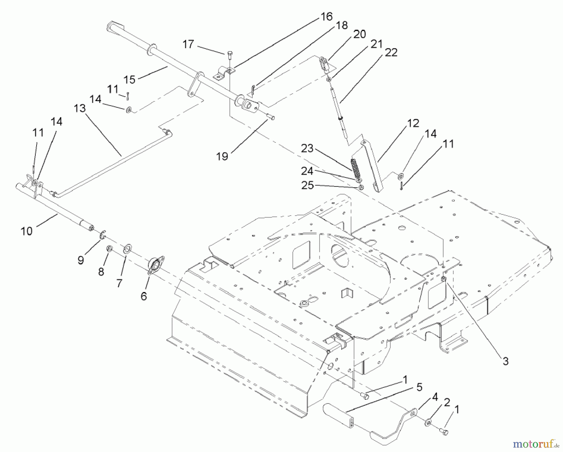 Toro Neu Mowers, Zero-Turn 74602 (18-44ZX) - Toro 18-44ZX TimeCutter ZX Riding Mower, 2004 (240000001-240999999) PARKING BRAKE ASSEMBLY