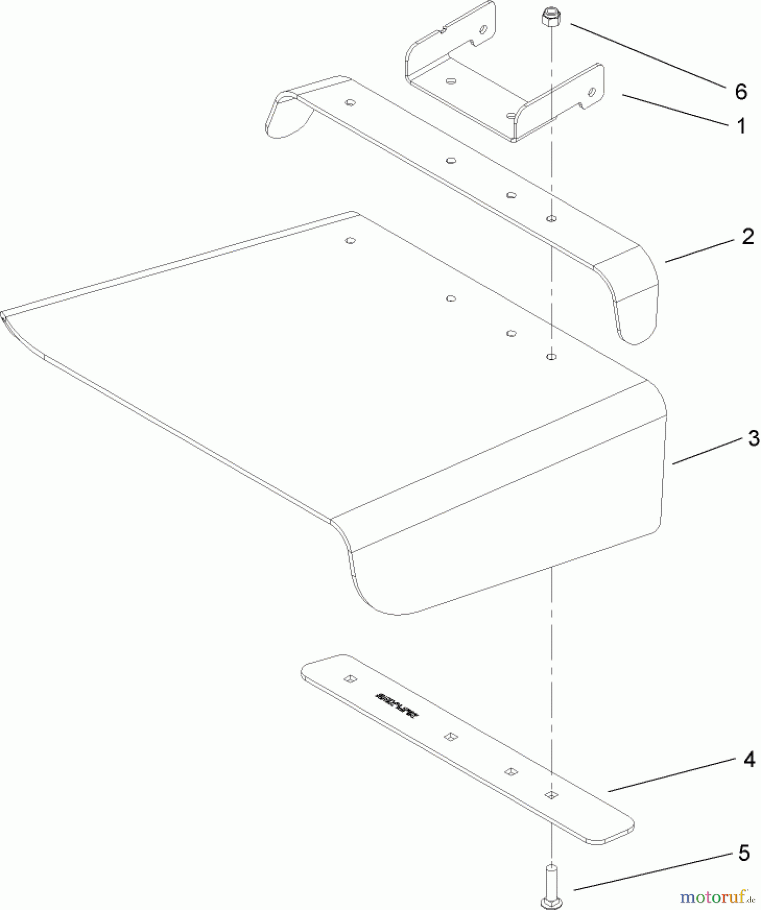  Toro Neu Mowers, Zero-Turn 74603 (ZX440) - Toro TimeCutter ZX440 Riding Mower, 2006 (260000001-260999999) DEFLECTOR ASSEMBLY NO. 108-8591