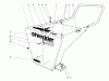 Toro 62853 - Shredder, 1974 (4000001-4999999) Ricambi HOPPER ASSEMBLY
