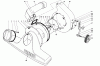 Toro 62900 - 5 hp Lawn Vacuum, 1973 (3000001-3999999) Ricambi BLOWER HOUSING AND FAN ASSEMBLY