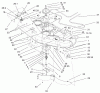 Toro 74701 (Z17-52) - Z17-52 TimeCutter Z Riding Mower, 2001 (210000001-210999999) Ricambi DECK ASSEMBLY