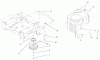 Toro 74701 (Z17-52) - Z17-52 TimeCutter Z Riding Mower, 2001 (210000001-210999999) Ricambi ENGINE AND CLUTCH ASSEMBLY