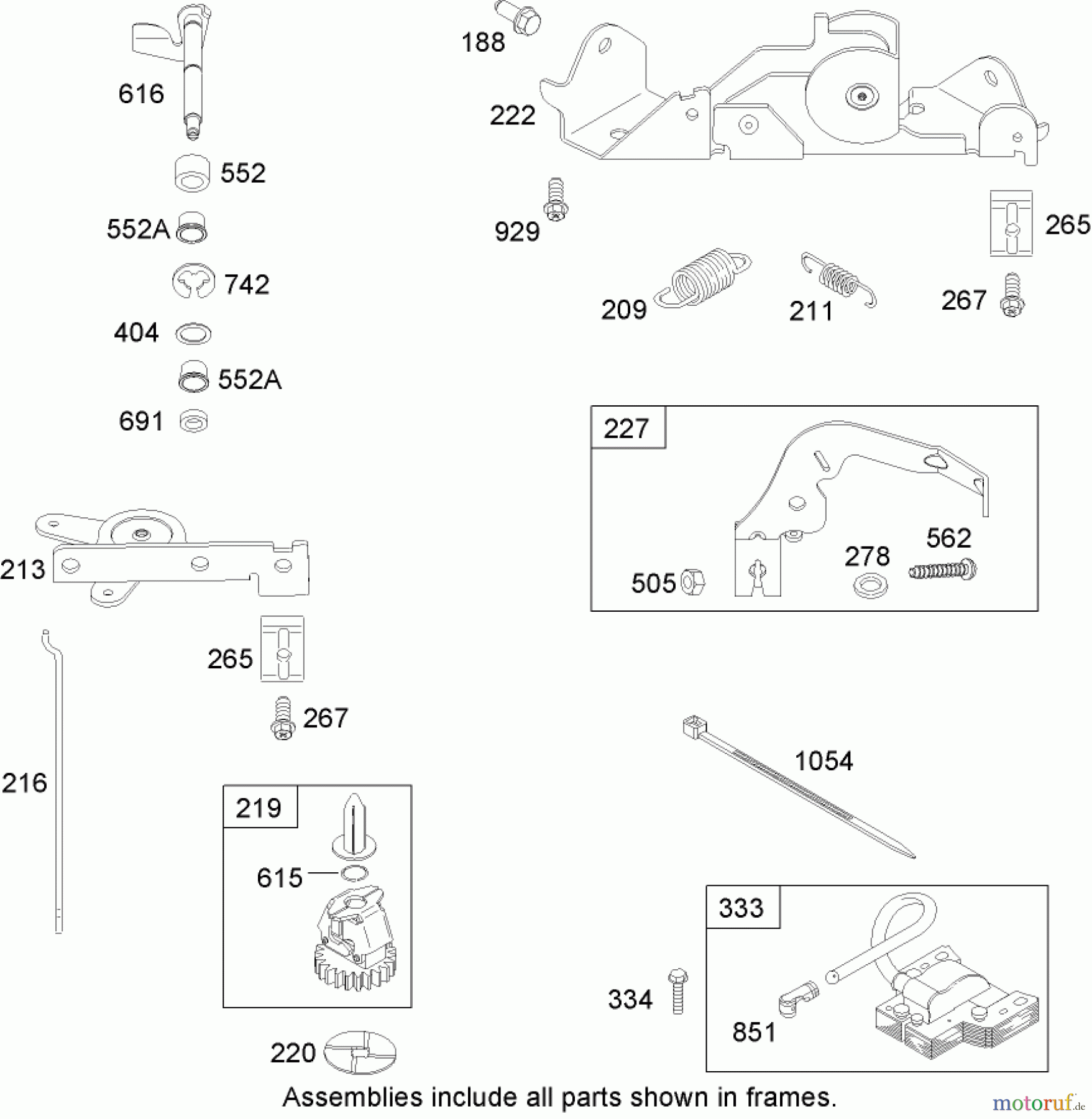 Toro Neu Mowers, Zero-Turn 74704 (ZX480) - Toro TimeCutter ZX480 Riding Mower, 2006 (260000001-260999999) GOVERNOR ASSEMBLY BRIGGS AND STRATTON 441577-0122-E1