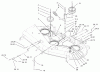 Toro 74801 (18-52ZX) - 18-52ZX TimeCutter ZX Riding Mower, 2003 (230000001-230999999) Ricambi 52IN DECK BELT DRIVE AND LIFT ASSEMBLY