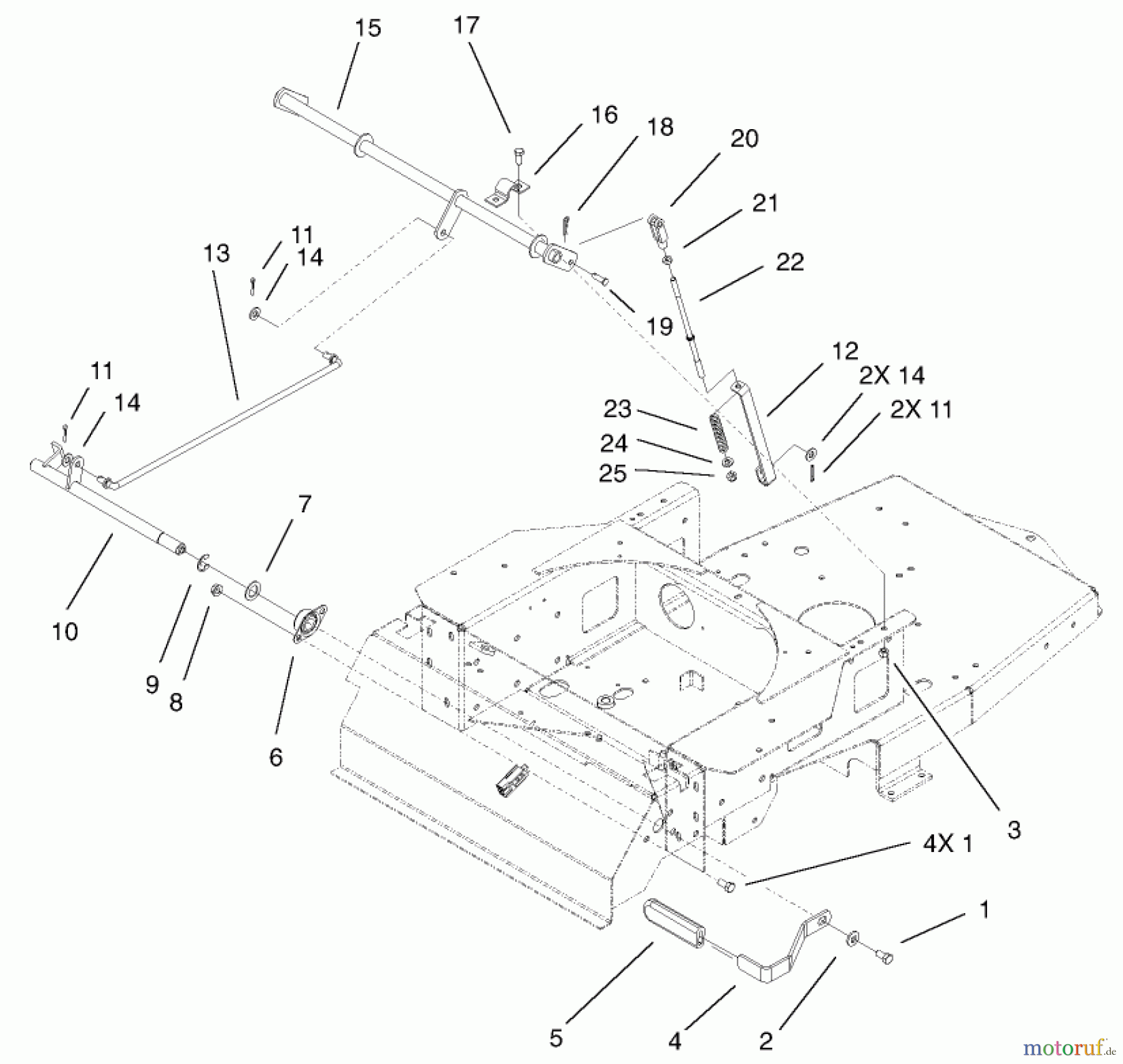 Toro Neu Mowers, Zero-Turn 74801 (Z18-52) - Toro Z18-52 TimeCutter Z Riding Mower, 2002 (220000001-220999999) PARKING BRAKE ASSEMBLY