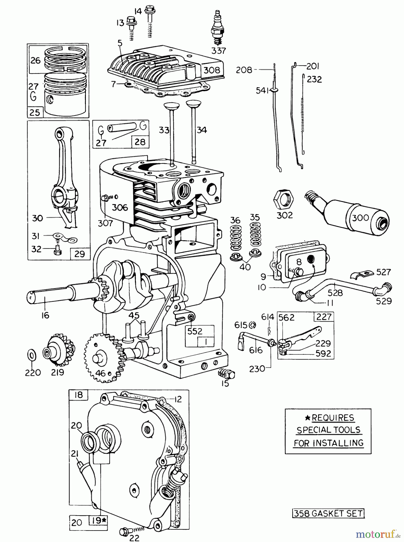  Toro Neu Blowers/Vacuums/Chippers/Shredders 62923 - Toro 5 hp Lawn Vacuum, 1975 (5000001-5999999) ENGINE MODEL NO. 130202 TYPE 0492 BRIGGS & STRATTON