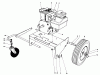 Toro 62923 - 5 hp Lawn Vacuum, 1978 (8000001-8999999) Ricambi ENGINE AND BASE ASSEMBLY (MODEL 62912)