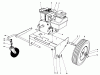 Toro 62923 - 5 hp Lawn Vacuum, 1978 (8000001-8999999) Ersatzteile ENGINE AND BASE ASSEMBLY (MODEL 62912)