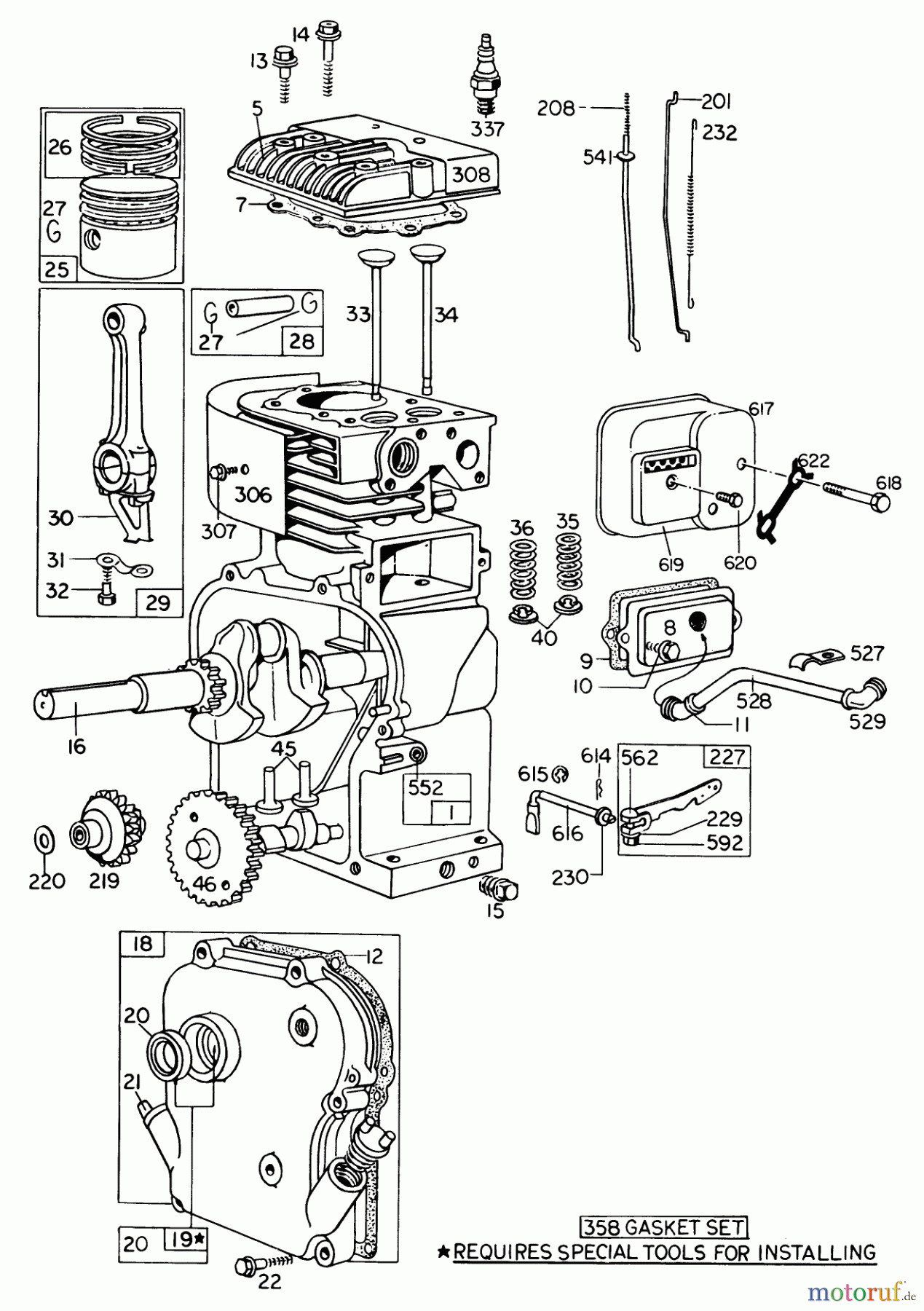  Toro Neu Blowers/Vacuums/Chippers/Shredders 62923 - Toro 5 hp Lawn Vacuum, 1978 (8000001-8999999) ENGINE MODEL NO. 130202 TYPE 0600-01 BRIGGS & STRATTON