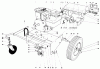 Toro 62923 - 5 hp Lawn Vacuum, 1979 (9000001-9999999) Pièces détachées ENGINE AND BASE ASSEMBLY (MODEL 62923)