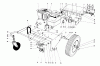 Toro 62923 - 5 hp Lawn Vacuum, 1981 (1000001-1999999) Listas de piezas de repuesto y dibujos ENGINE AND BASE ASSEMBLY (MODEL 62923)