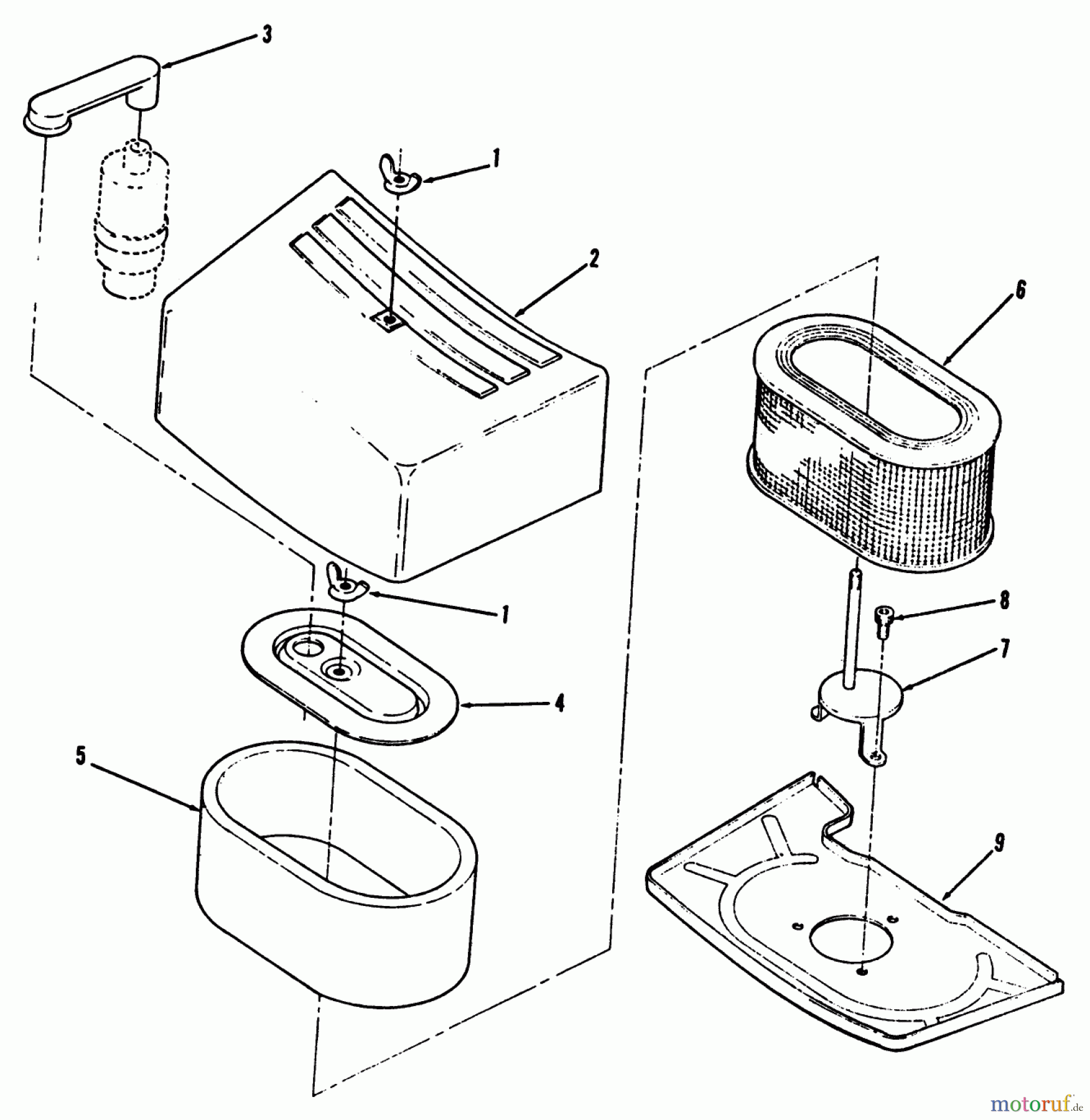  Toro Neu Mowers, Zero-Turn Y1-16OE02 (616-Z) - Toro 616-Z Tractor, 1990 AIR CLEANER-616-Z