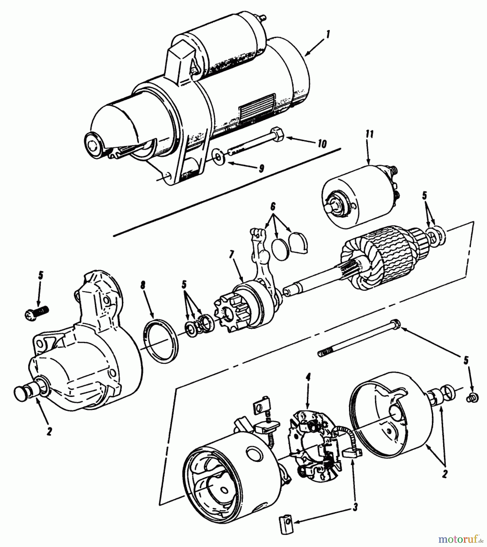  Toro Neu Mowers, Zero-Turn Y1-16OE02 (616-Z) - Toro 616-Z Tractor, 1990 STARTER-616-Z