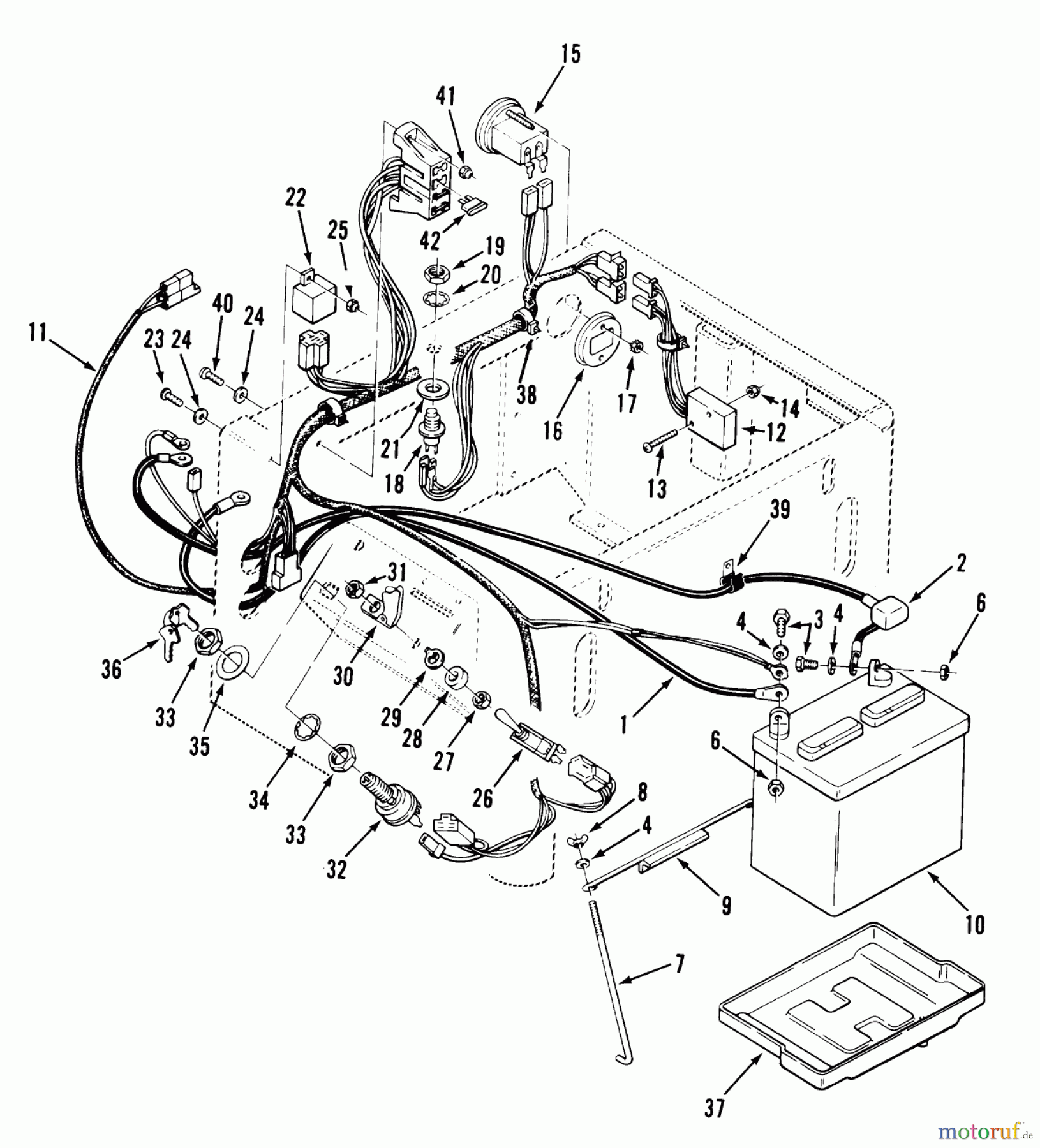  Toro Neu Mowers, Zero-Turn Y1-16OE01 (616-Z) - Toro 616-Z Tractor, 1989 SECTION 11-ELECTRICAL SYSTEM