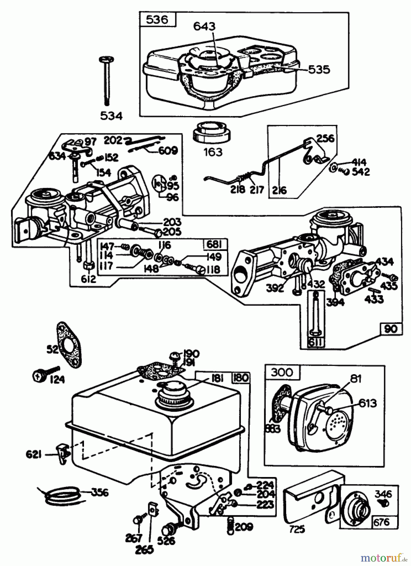  Toro Neu Blowers/Vacuums/Chippers/Shredders 62912 - Toro 5 hp Lawn Vacuum, 1984 (4000001-4999999) ENGINE BRIGGS & STRATTON MODEL NO. 130202-1640-01 #3