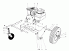 Toro 62912 - 5 hp Lawn Vacuum, 1985 (5000001-5999999) Listas de piezas de repuesto y dibujos ENGINE AND BASE ASSEMBLY (MODEL 62912)